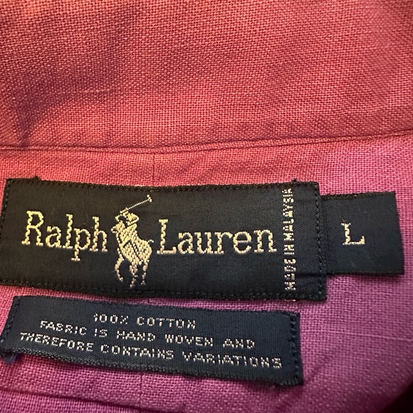 RALPH LAUREN 100% COTTON SHIRT/ L - Picture 7 of 12